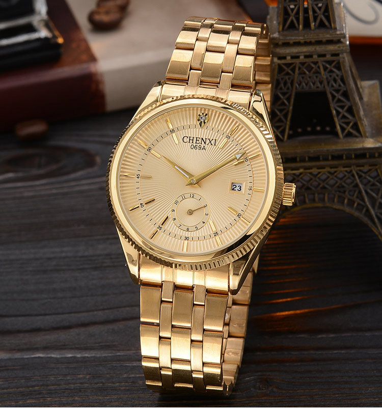 Часы Chenxi Gold Watch на Алиэкспресс